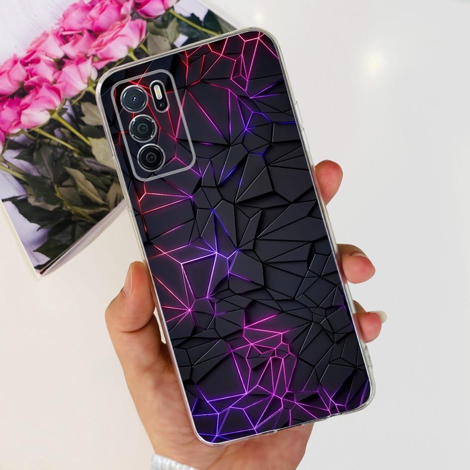 For OPPO A54S Case CPH2273 Back Cover Luxury Marble Cartoon Soft Silicone Phone Case For OPPO A16 CPH2269 A16S CPH2271 Funda New
