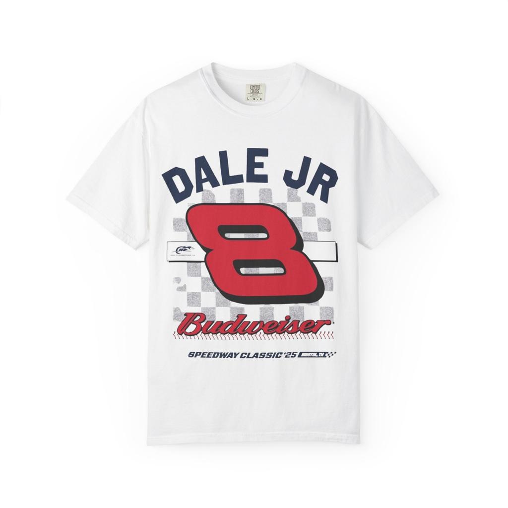 Dale Earnhardt Jr #8 Budweiser Race Car NASCAR T-shirt, Speedway Unisex Tee,