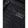 Prada Re-Nylon Enamel Triangular Metal Logo Zipper Closure Regenerated Nylon Storage Bag Medium Unisex Couple Style Black