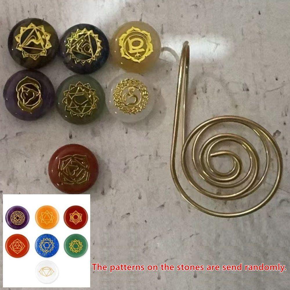 Portable Copper Palm Ring Reiki Energy Spiral Hand Ring  for Meditation & Energy Healing