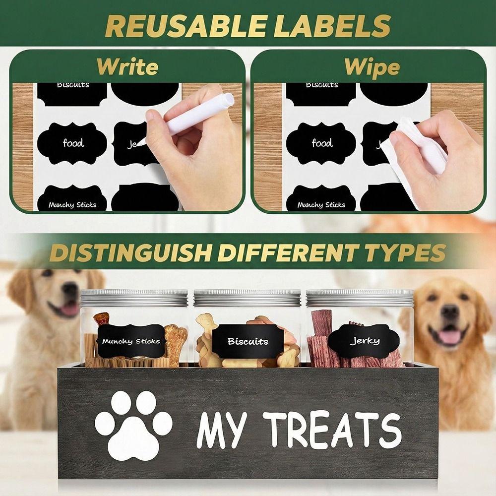 Reusable Pet Food Container Wooden Food Storage Container  Countertop Organization