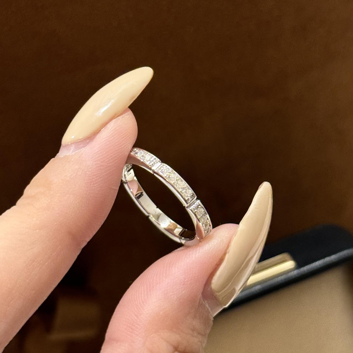 

Кольцо с бриллиантами в один ряд в форме цепи, высококачественный микро-паве из высокоуглеродистых бриллиантов, персонализированное и модное, гальваническое покрытие, унисекс, подарок US8