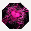 1pc Pink Heart Illustration Umbrella with Plastic Handle,Suitable for All Seasons Home Travel Outdoor UmbrellaM1352