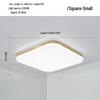Nordic Ultra-Thin LED Ceiling Lamp - Modern Solid Wood Design for Bedroom, Living Room, Corridor, or Porch.