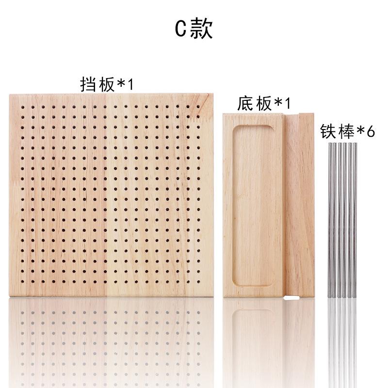 Knitting Crochet Board Send Grandma Crochet Board Square Wool Braided Styling Board Solid Wood Hole Board