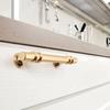 Zinc Alloy Furniture Door T Bar Handle Black Golden Combination Cupboard Pulls Luxury European Kitchen Wardrobe Cabinet Handle