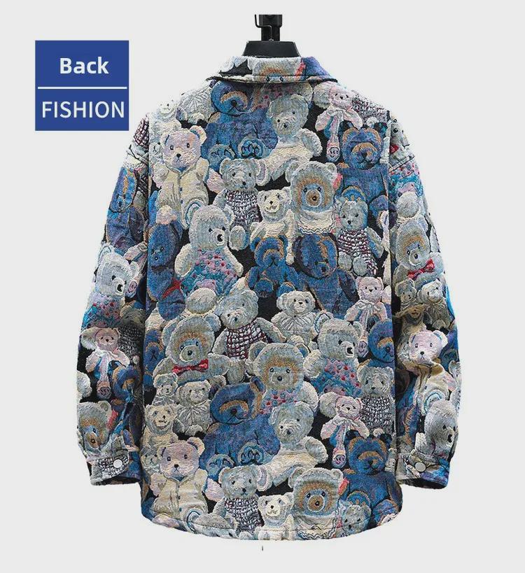 Ανδρικό Υπερμεγέθη Τζάκετ Ντένιμ με Μανίκια Τρία Τέταρτα - Χαλαρή Γραμμή, Μοντέρνο & Ανθεκτικό Ζακάρ Σχέδιο.