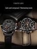 AKDPN Men's Multi-Function Chronograph Quartz Watch with Leather Strap