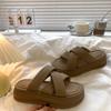 Hausschuhe Damen Sommer dicker Boden 2025 neue Modelle tragen Sommer kühle Hausschuhe Mode Damen treten auf Scheiße Gefühl