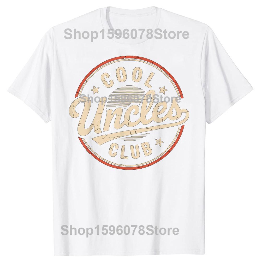 Vintage Cool Uncles Club Funny Fathers Day Graphic Tshirt Men Women Hip Hop Oversized T Shirt 100 Cotton Comfort Tshirts