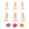 100Pcs Carrot Paper Clips Carrot Shape Strong Metal Anti Slip Rustproof Cute Paper Clips for Documen
