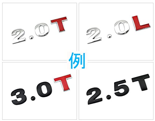 LUMIMAN 3D Molded Emblem Sticker Alphabet Numbers Letters Dots - Car Metal Zinc Alloy Decoration (J, Black)