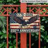 2D Flat, 1pc "250th Anniversary 1776-2026" Bald Eagle Aluminium Sign 12x8 Inch - USA Patriotic Flag & Vintage Eagle Design, Independence Day Metal