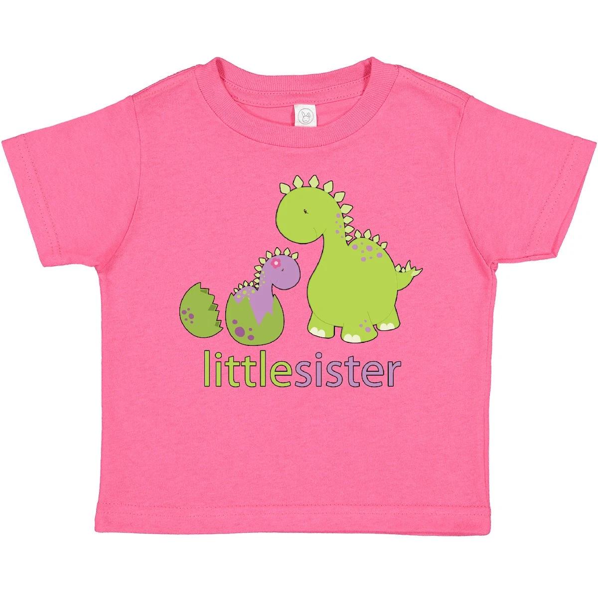 Inktastic Little Sister Purple Toddler kids boys T-Shirt Cute Adorable Cartoon Idea Middle 160