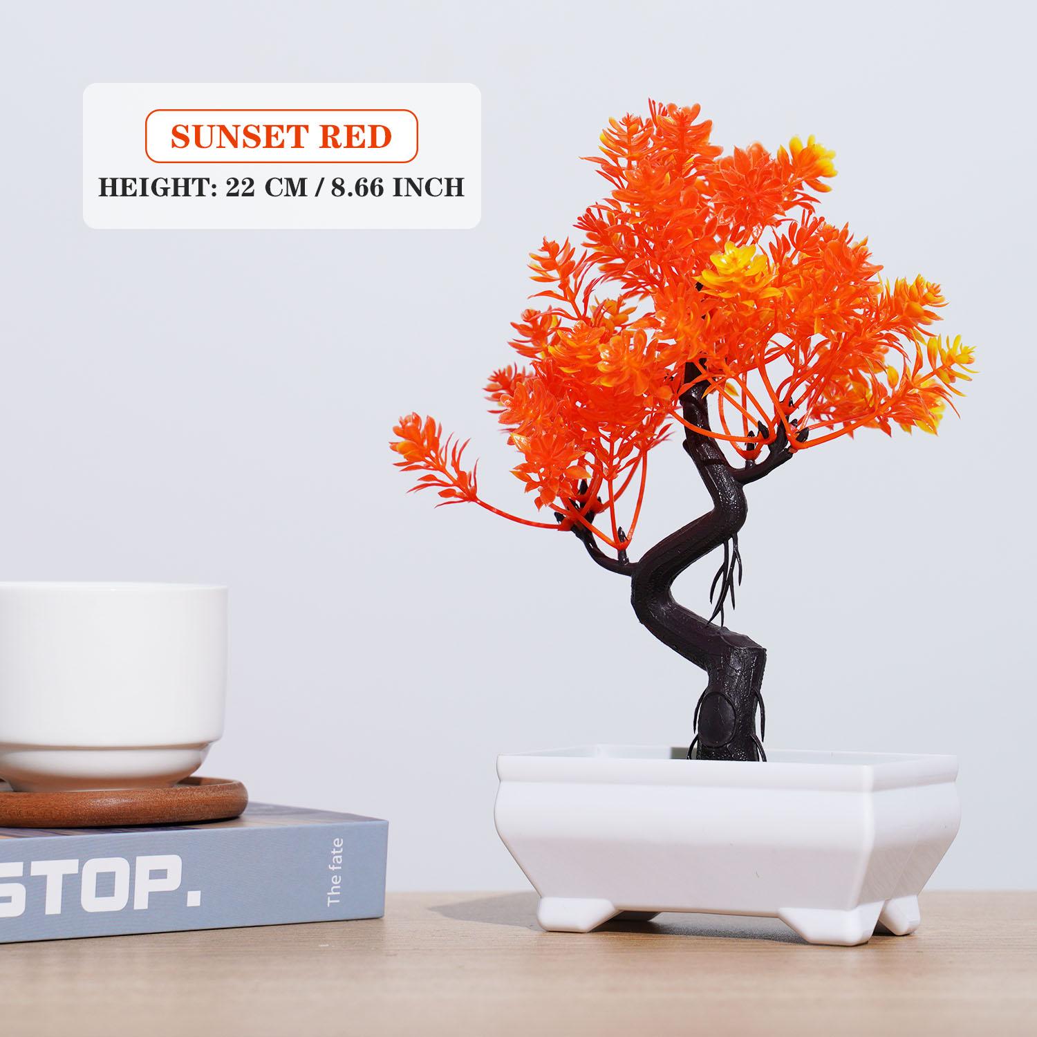 

Искусственные растения Бонсай Маленькое дерево Симуляция Горшечные растения Искусственные цветы Настольные Горшечные Украшения для Сада Отеля Домашнего Декора with pot