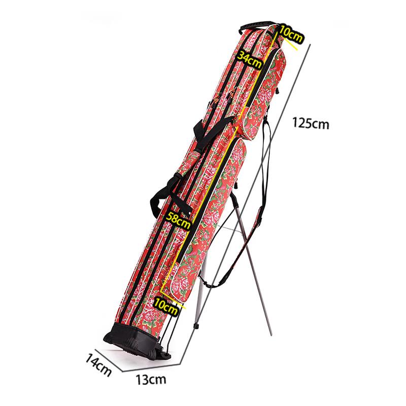 

Oeny 125cm Double-Layer Fishing Rod & Tackle Bag with Stand