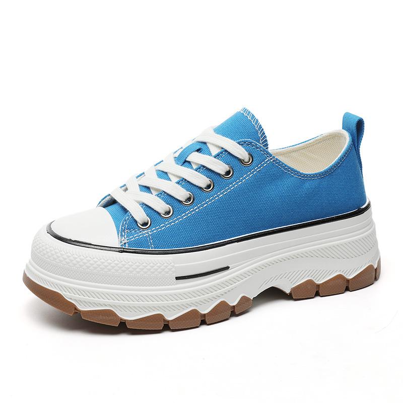 Women's Fashion Canvas Skateboard Shoes Girls Students Sports Running Sneakers Walking Hiking Travel Footwear