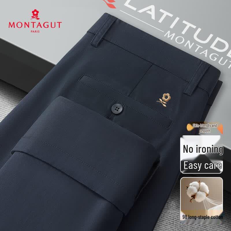 MONTAGUT Men s Non-Iron Business Casual Long Pants 38