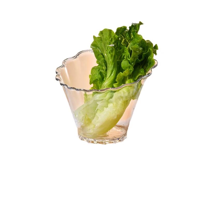 Transparent Slanted Resin Serving Bowl