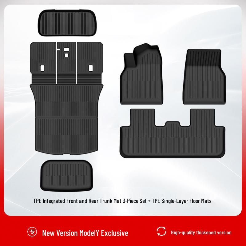 Tesla Model Y 3-Piece Front & Rear Trunk Mat Set (Refresh 25)