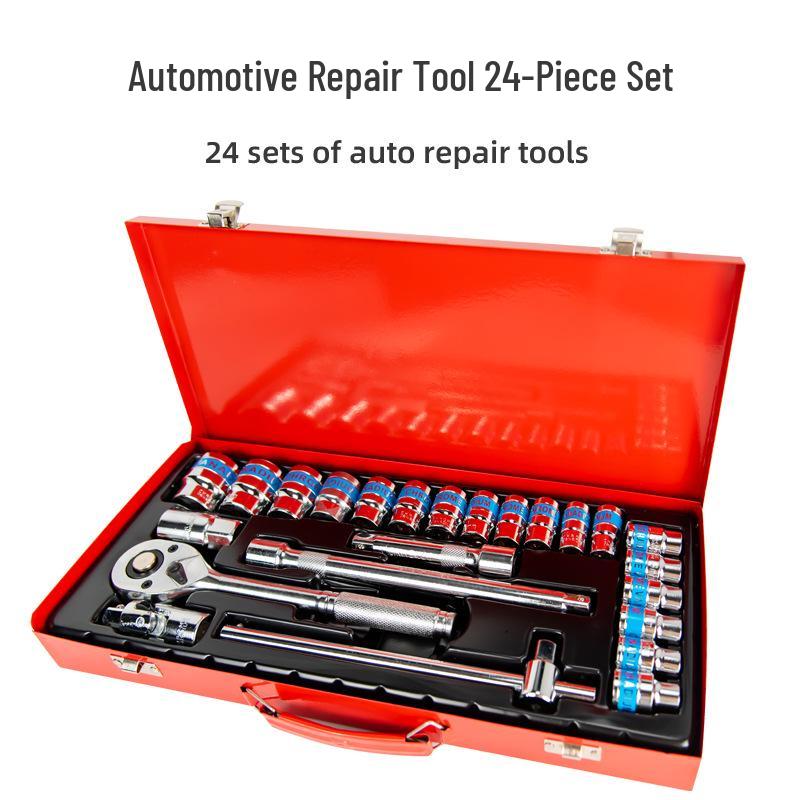 20-Piece Multifunctional Car Repair Socket Wrench Set