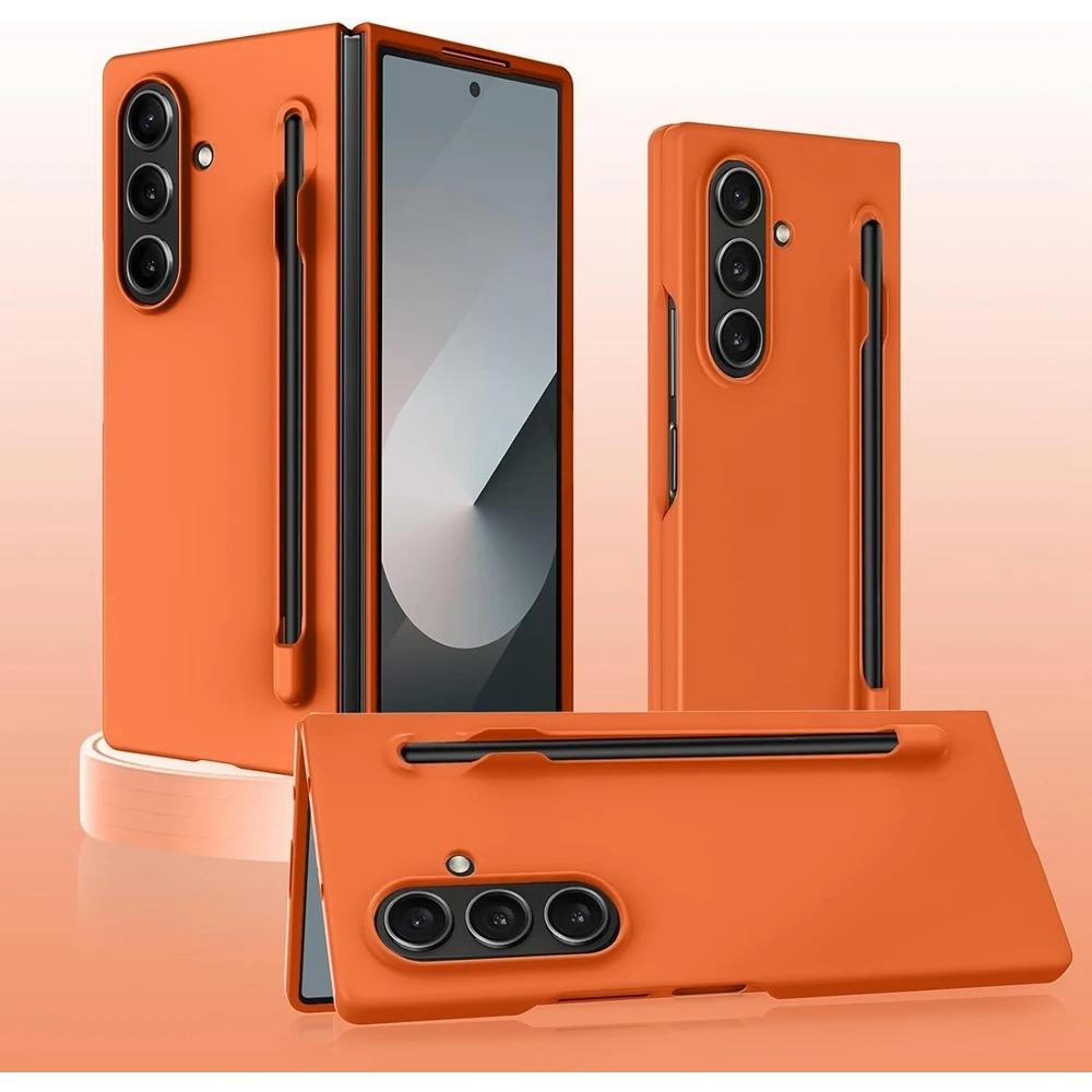 Samsung Galaxy Z Fold 7 6 5 4 3 Fold7 for Samsung Z Fold 7 6 Case with S Pen Holder and Pen Slim Matte PC Shockproof Cover