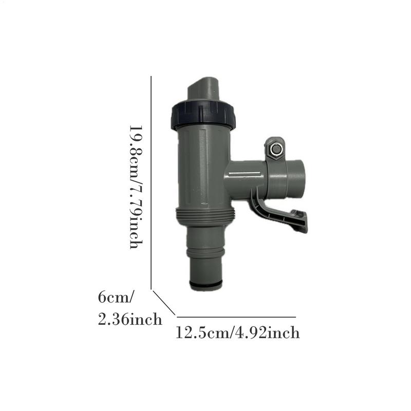 Pool Plunger Valve Ground Pool Fittings Heavy-Duty Adapter Replacement For Waterflow Control Installation Home Swimming