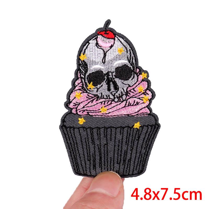 Animal Cat /Cup Patch Iron On Patches For Clothing Thermoadhesive Patches On Clothes Cartoon /Punk Patch Ironing /Sew Stickers Diy