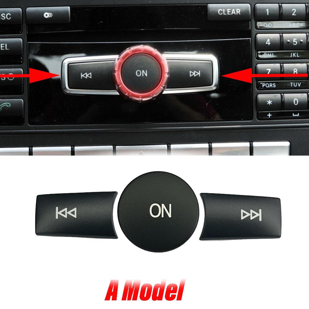 3 Pcs/set For Mercedes Benz A B CLA GLA Class W176 W246 C117 X156 Car Volume ON Buttons Cover Stickers