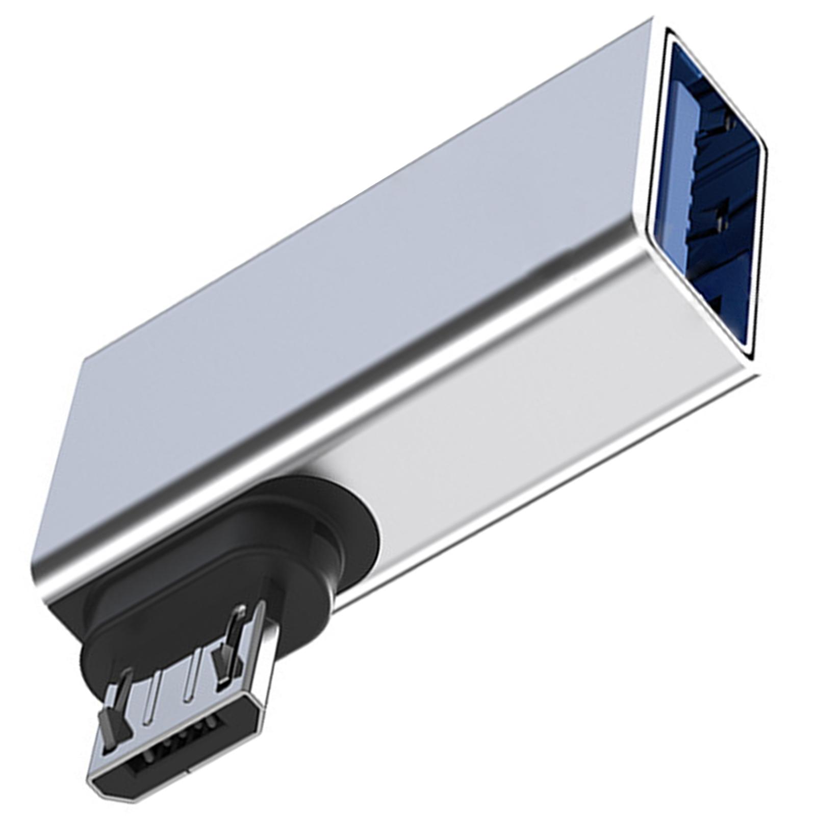 

Fast speed USB 2.0 to MicroUSB OTG Adapters 90° Angled For Stable Data Transfer And Simultaneous Device Charging