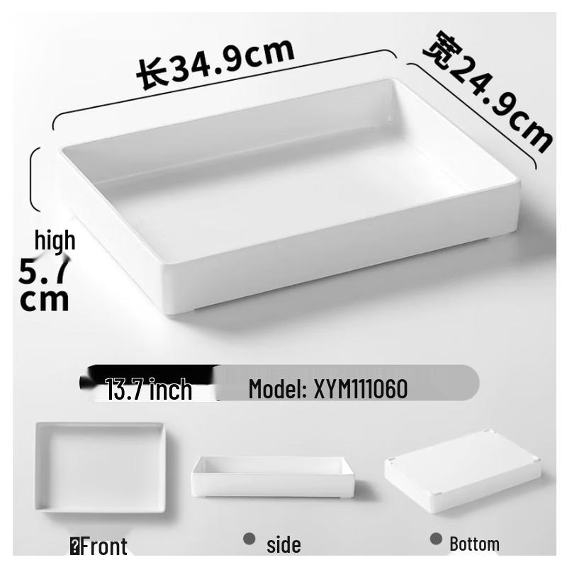 Kemeiruite Melamine Serving Tray for Deli & Cold Dishes