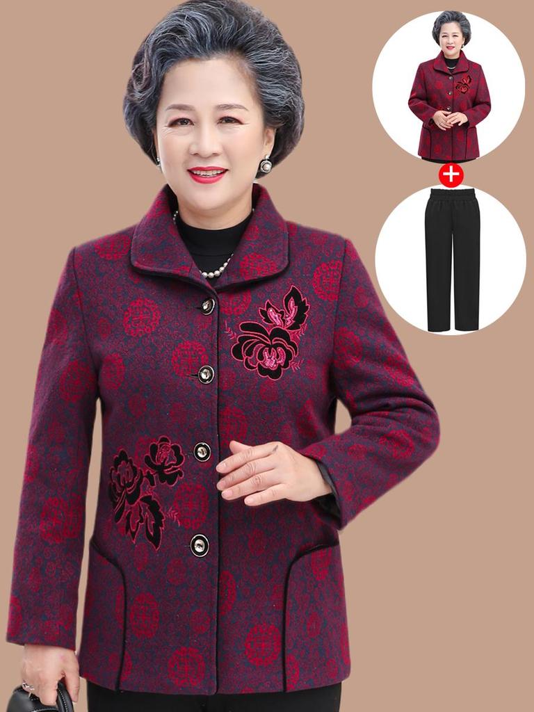 Spring & Autumn Outerwear for Middle-Aged and Elderly Women: New Styles for 60s, 70s, 80s