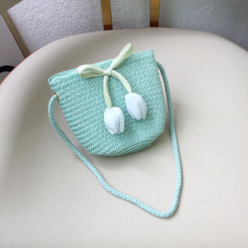 1/2Pcs Summer Sun Hat Princess Beach Sun Hat Big Brim Tulip Fisherman Hat For Girls Sweet Crossbody Bag Gifts