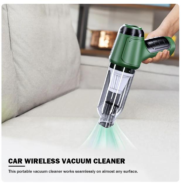 2025 12000PA Wireless Car Vacuum Cleaner USB Charging 3600mAh Portable Cleaning Appliance Mini Vacuum Cleaner Household Car Cleaning