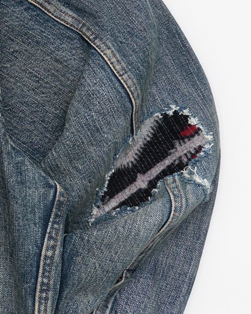 Midupdate Retro Denim Trucker Jacket_Blue