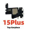 Top Front Earpiece Flex Cable for iPhone 15 14 Plus 16 Pro Max 13 12 Ear Sound Speaker Headset Fix Parts