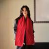 Holiday Gift Luxury Women'S Scarf Autumn/Winter  Collection Solid Color Korean Knitted Scarf Warm Shawl Fashion