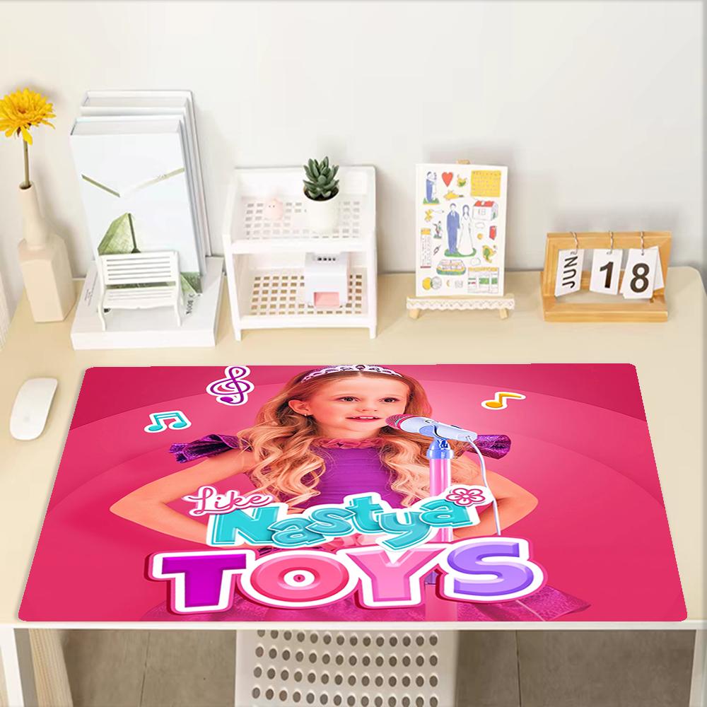Like Nastya Theme Mouse Pad, Non Slip Rubber Base, Multifunctional Office & Home Decor, Perfect for Workspace Personalization.