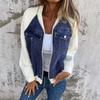 Women Casual Travel Vacation Oversized Long Sleeve Jacket Zip Up Cowboy Casual Outfits Coat