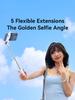 Mini Foldable Multi-Functional Travel Selfie Stick for Control Portable 360 Rotating Phone Holder for Vlog Live
