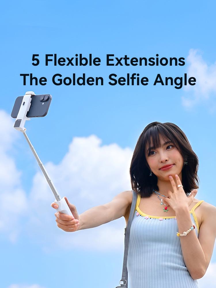 Mini Foldable Multi-Functional Travel Selfie Stick for Control Portable 360 Rotating Phone Holder for Vlog Live