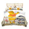 Animation Bear Duvet Cover Set 2/3Pcs,Cartoon Winnie Pooh Bedding Set Comforter Bed Youth Home Decor Kids Boys Gifts Bedding Set