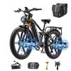 BURCHDA RX80 Motore Doppio Mozzo 3000W 26" Ruota Grassa E-Bike Fuoristrada 48V 20Ah Bicicletta Elettrica a Lunga Autonomia