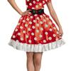 Disguise Disney Halloween Cosplay Offiziell Minnie Maus Klassisch Damen Klein Rot 58791N