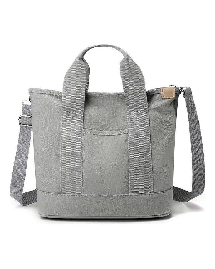 Hochwertige japanische Canvas-Tasche, modische und einfache Einkaufstasche mit großem Fassungsvermögen, Mehrzweck-Bento-Tasche für den täglichen Weg zur Arbeit