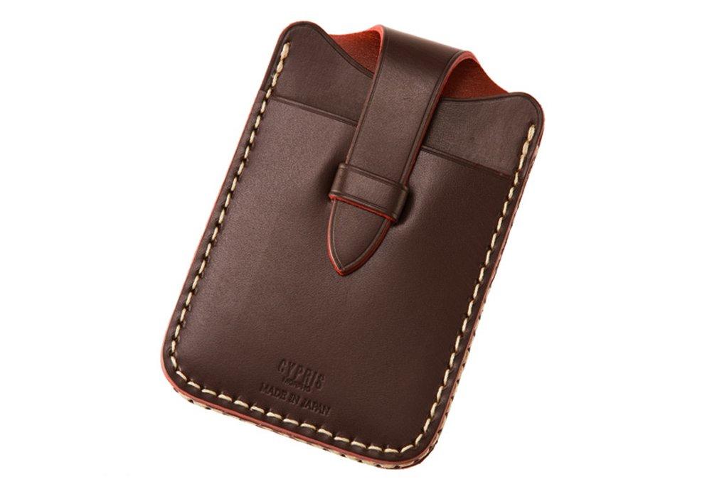 

Шкіра Bridle Luga Наплічна візитниця Тримач для карток Шкіряний Подарунок на день народження Хлопець Шоколадний x Помаранчевий 6277 [Cypris] & Батьківський