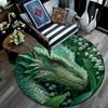 Dragon Round Area Rug,Carpet Rug for Living Room Bedroom Sofa Playroom Decor,Non-slip Floor Mat