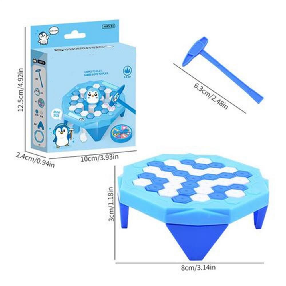 

Mini Penguin Ice-breaking Board Game Two-player Competition Parent-child Interactive Thinking Logic Training Puzzle Toy синий