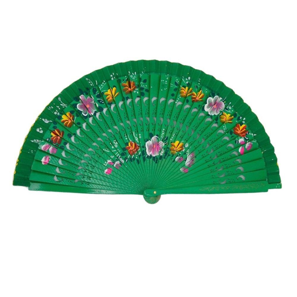 

Ручное украшение дома Свадебные сувениры Принадлежности для танцевальной вечеринки Украшение Поделки Складной веер Веер для танцев зелёный