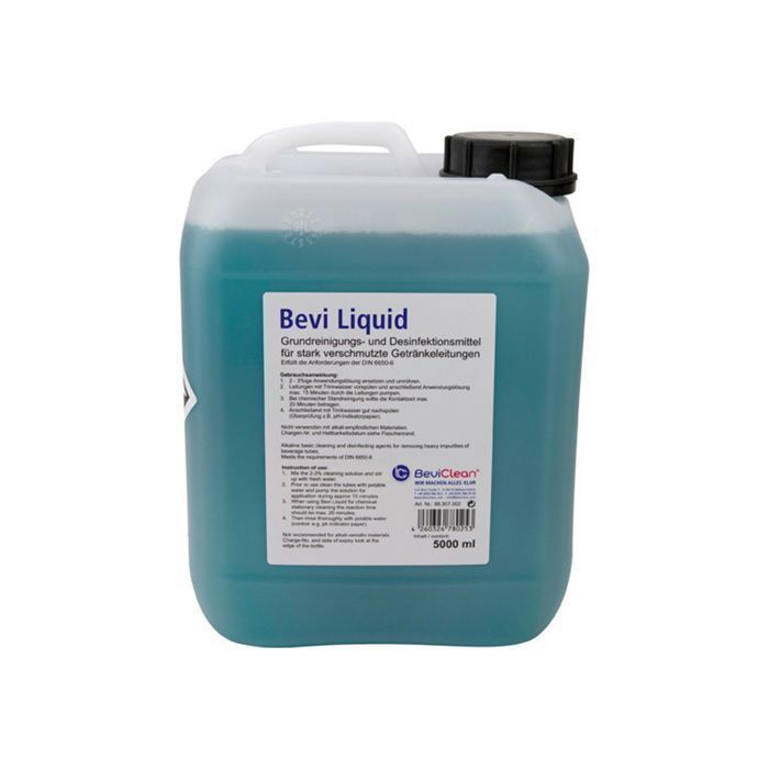 Produit de nettoyage - ICH-ZAPFE.DE - Bevi Liquid - Bidon de 5L - Formule alcaline - Élimine les dépôts tenaces
